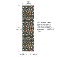 William Morris Strawberry Thief Long Sheer Scarf – Lightweight, Elegant, Silky-Soft