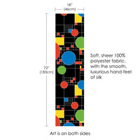 Frank Lloyd Wright Coonley Playhouse Long Sheer Scarf – Lightweight, Elegant, Silky-Soft