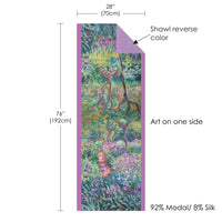 Monet Gardens at Giverny Silk-Blend Pashmina Shawl