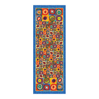 Kandinsky Circles   Silk Blend Shawl – Lightweight Dressy Wrap for Women