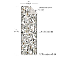 Tiffany Magnolia Silk Blend Shawl – Lightweight Dressy Wrap for Women