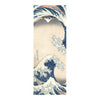 Hokusai "The Great Wave" Silk Blend Shawl – Lightweight Dressy Wrap for Women