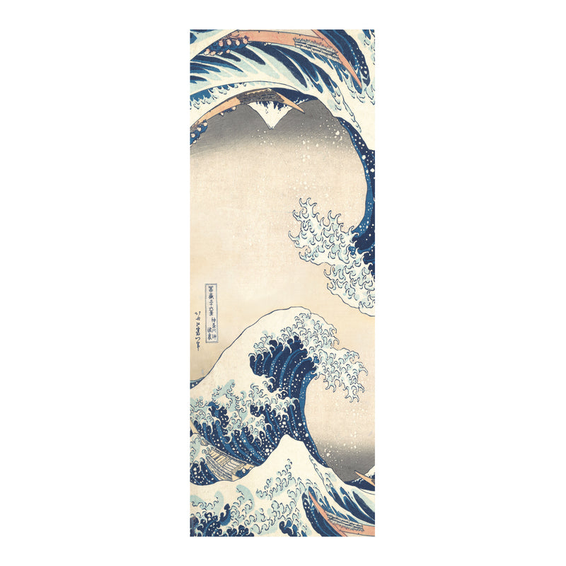 Hokusai "The Great Wave" Silk Blend Shawl – Lightweight Dressy Wrap for Women