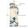Hokusai "The Great Wave" Silk Blend Shawl – Lightweight Dressy Wrap for Women