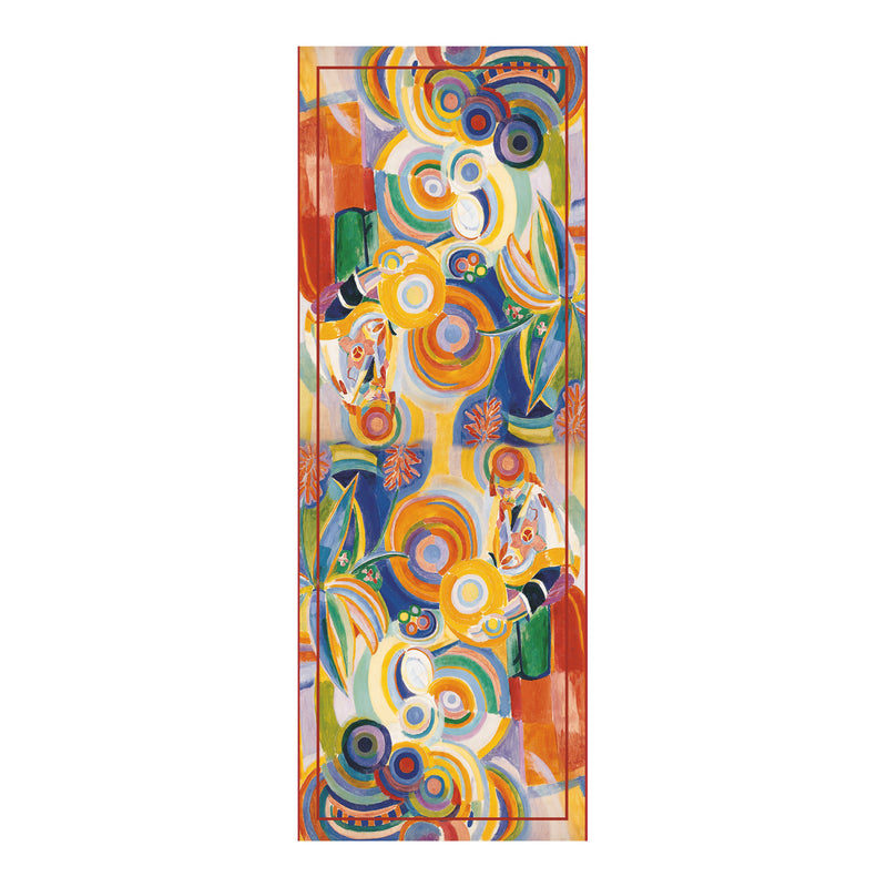 Delaunay Portuguese Woman Silk Blend Shawl – Lightweight Dressy Wrap for Women