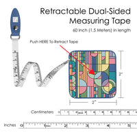 Frank Lloyd Wright "Saguaro Forms" Compact Retractable Tape Measure – Dual-Sided, 60"/150cm