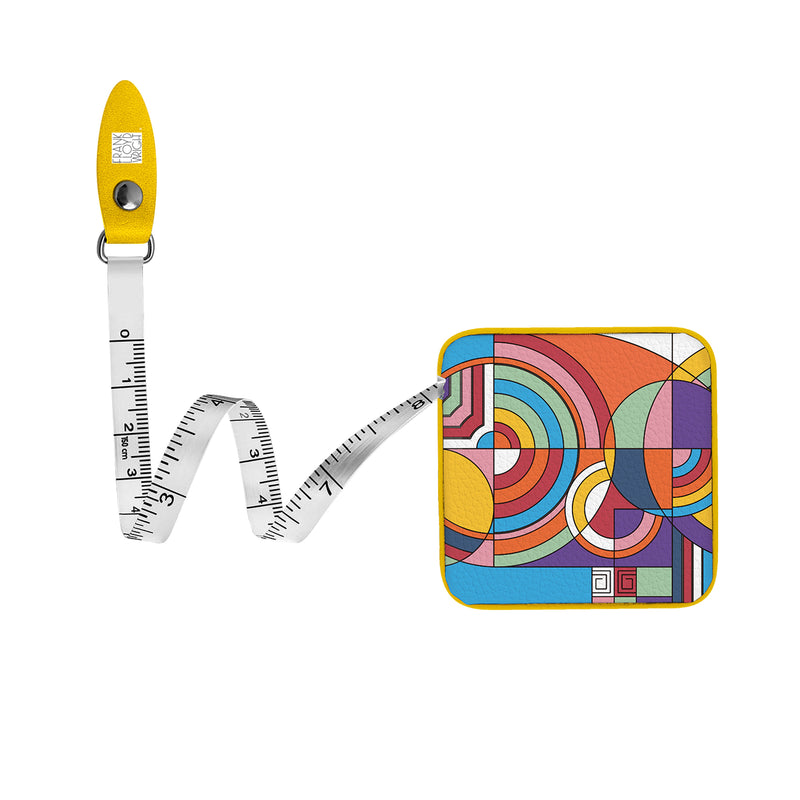 Frank Lloyd Wright "Hoffman Rug" Compact Retractable Tape Measure – Dual-Sided, 60"/150cm