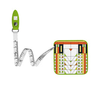 Frank Lloyd Wright "Tree of Life" Compact Retractable Tape Measure – Dual-Sided, 60"/150cm