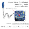 van Gogh "Starry Night" Compact Retractable Tape Measure – Dual-Sided, 60"/150cm