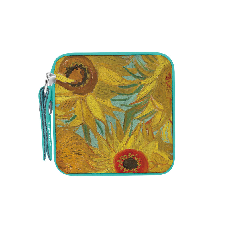 van Gogh "Sunflowers" Compact Retractable Tape Measure – Dual-Sided, 60"/150cm