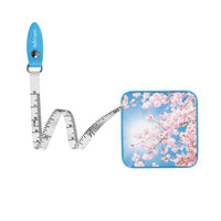 Cherry Blossoms Compact Retractable Tape Measure – Dual-Sided, 60"/150cm