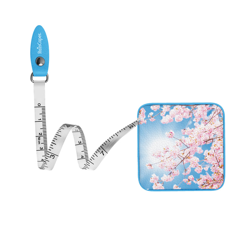 Cherry Blossoms Compact Retractable Tape Measure – Dual-Sided, 60"/150cm