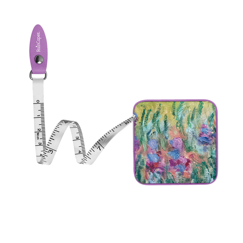 Monet Garden at Giverny Compact Retractable Tape Measure – Dual-Sided, 60"/150cm