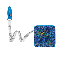 Tiffany "Dragonfly" - Blue Compact Retractable Tape Measure – Dual-Sided, 60"/150cm