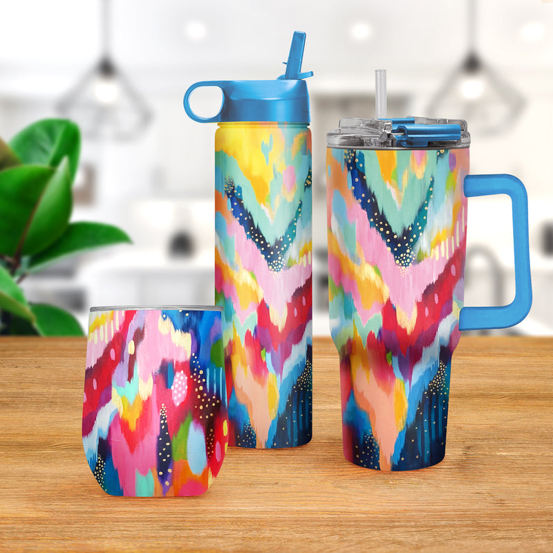 EttaVee "Brush 100" Insulated Drinkware Set of 3, 1 per size