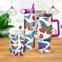 Laurel Burch "Mariposas" Insulated Drinkware Set of 3, 1 per size