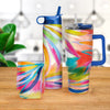12 oz Stemless Wine Tumbler - EttaVee "Loose Palms"