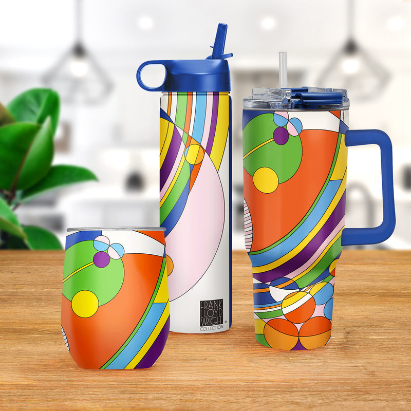 12 oz Stemless Wine Tumbler - Frank Lloyd Wright "March Balloons"
