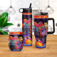 24 oz Water Bottle - Laurel Burch "Fantasticats"