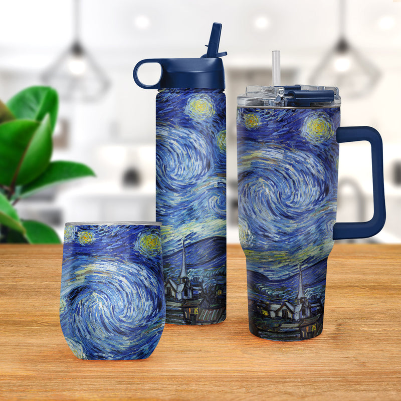 24 oz Water Bottle - van Gogh "Starry Night"