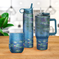 24 oz Water Bottle - Monet "Water Lilies"