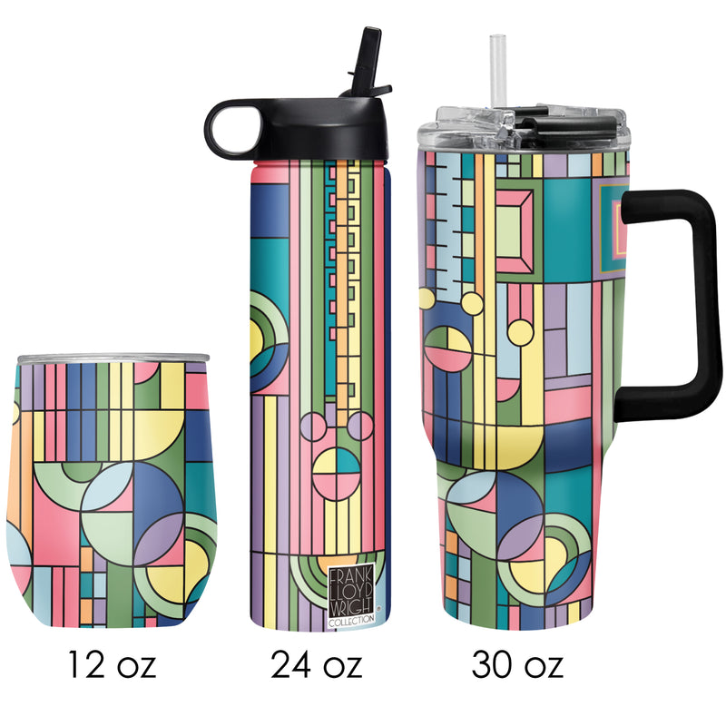Frank Lloyd Wright "Saguaro Forms" Insulated Drinkware Set of 3, 1 per size
