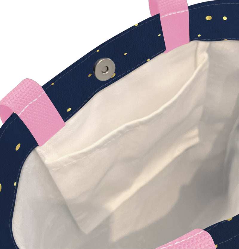 EttaVee Magnifique Canvas Magazine Tote – Slim Vertical Tote Bag