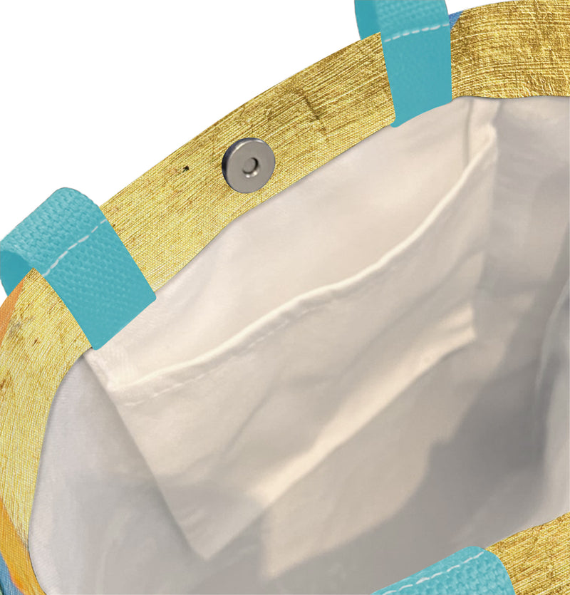 EttaVee Rainbow 1 Canvas Magazine Tote – Slim Vertical Tote Bag