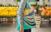 EttaVee Rainbow 1 Canvas Magazine Tote – Slim Vertical Tote Bag