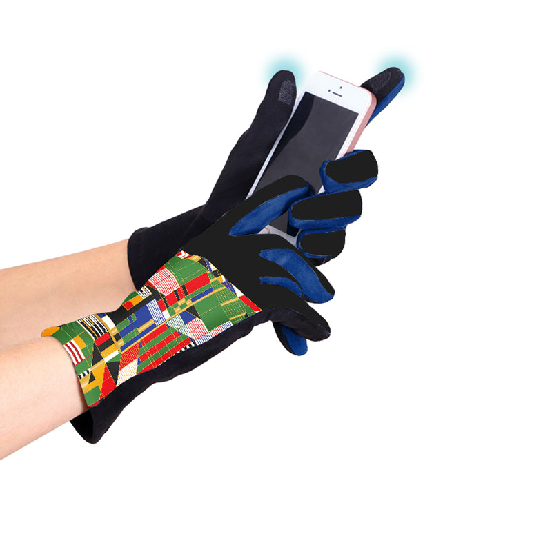 Frank Lloyd Wright Hillside Curtain Womens Touch Screen Gloves - One Size Fits All
