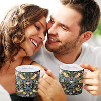 William Morris "Strawberry Thief" Large Fine Art Mug – 14 oz Ceramic Coffee Cup