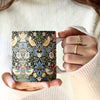 William Morris "Strawberry Thief" Large Fine Art Mug – 14 oz Ceramic Coffee Cup
