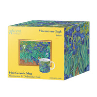 van Gogh "Irises" Large Fine Art Mug – 14 oz Ceramic Coffee Cup