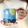 van Gogh "Starry Night" Large Fine Art Mug – 14 oz Ceramic Coffee Cup