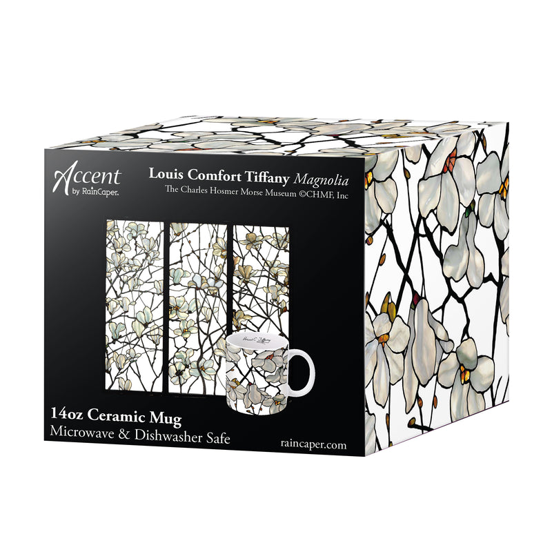 Tiffany "Magnolia" Large Fine Art Mug – 14 oz Ceramic Coffee Cup