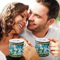 Tiffany "Field of Lilies" Large Fine Art Mug – 14 oz Ceramic Coffee Cup