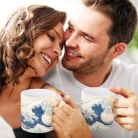 Hokusai "The Great Wave" Large Fine Art Mug – 14 oz Ceramic Coffee Cup