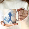 Hokusai "The Great Wave" Large Fine Art Mug – 14 oz Ceramic Coffee Cup