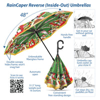 Frank Lloyd Wright Hillside Curtain Reverse Inverted Umbrella – Hands-Free, Windproof Design