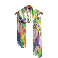 Frank Lloyd Wright March Balloons Long Sheer Scarf – Lightweight, Elegant, Silky-Soft