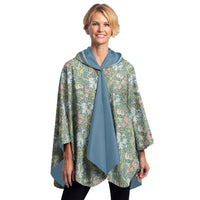 William Morris Golden Lily Womens Rain Cape - Rainproof Breathable Rain Poncho