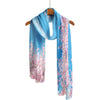 Cherry Blossoms Long Sheer Scarf – Lightweight, Elegant, Silky-Soft