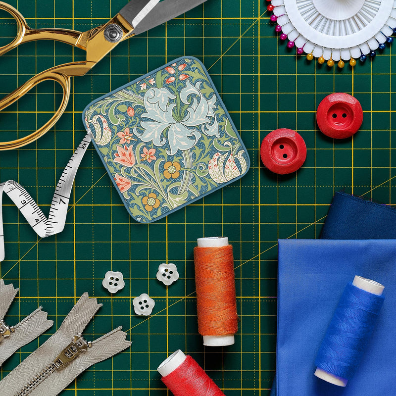 William Morris "Golden Lily" Compact Retractable Tape Measure – Dual-Sided, 60"/150cm