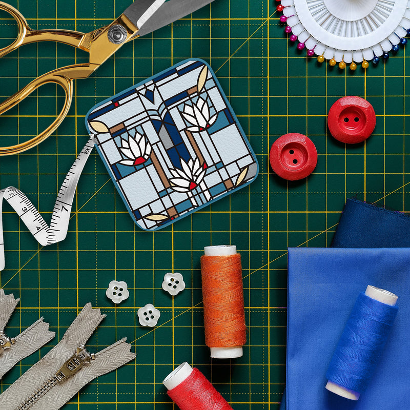 Frank Lloyd Wright "Waterlilies" Compact Retractable Tape Measure – Dual-Sided, 60"/150cm