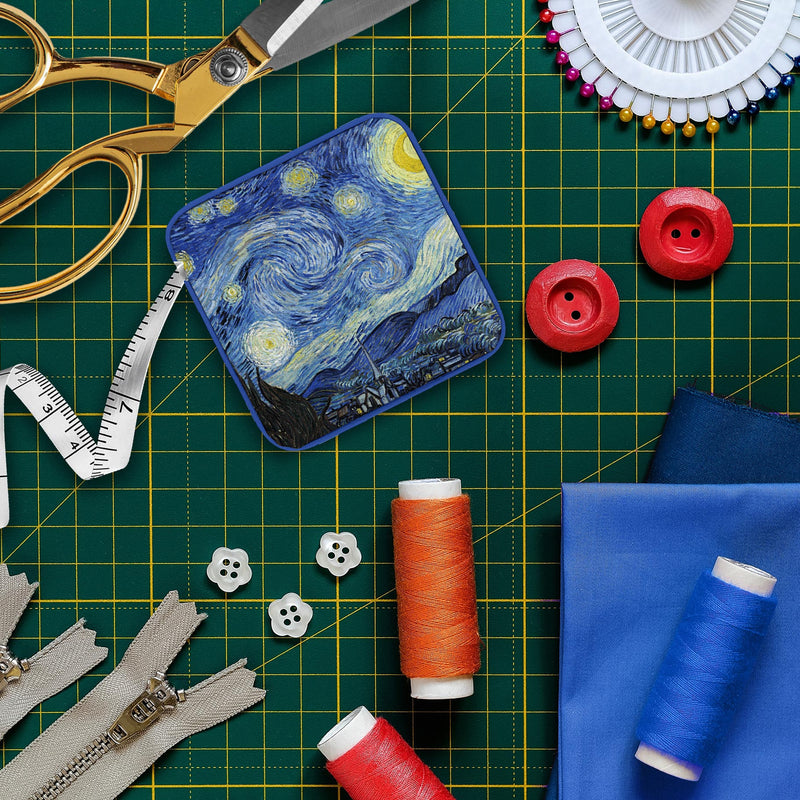 van Gogh "Starry Night" Compact Retractable Tape Measure – Dual-Sided, 60"/150cm