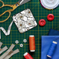 Tiffany "Magnolia" Compact Retractable Tape Measure – Dual-Sided, 60"/150cm