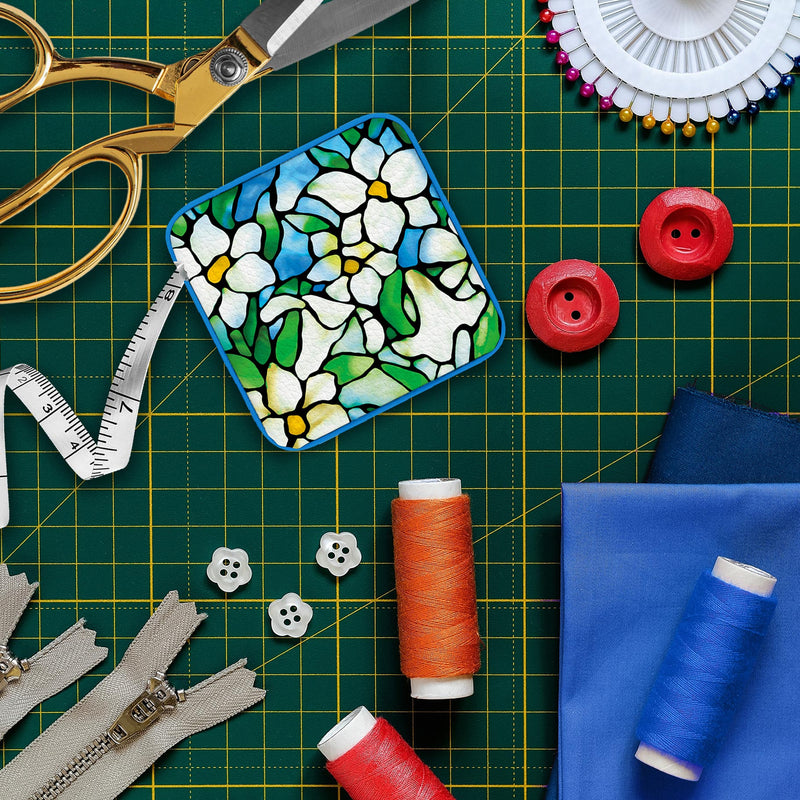 Tiffany "Field of Lilies" Compact Retractable Tape Measure – Dual-Sided, 60"/150cm