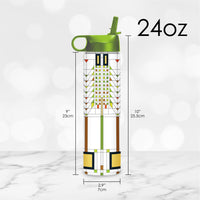 24 oz Water Bottle - Frank Lloyd Wright "Tree of Life"