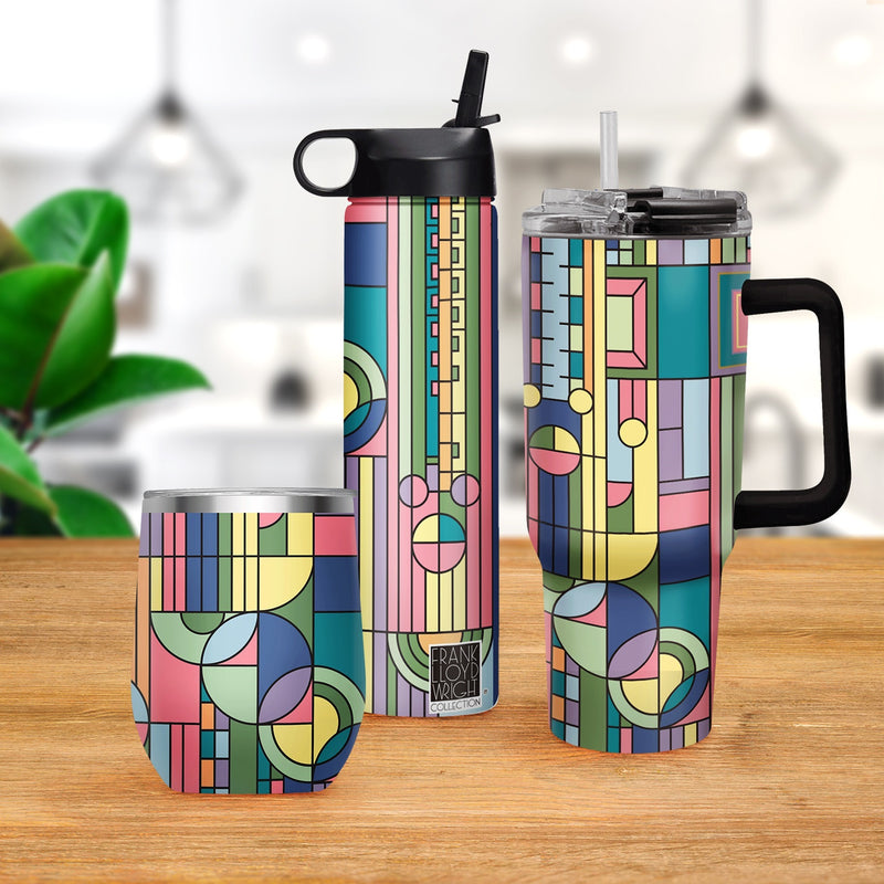 Frank Lloyd Wright "Saguaro Forms" Insulated Drinkware Set of 3, 1 per size