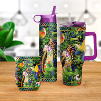 Laurel Burch "Jungle Song" Insulated Drinkware Set of 3, 1 per size
